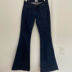 HUDSON JEANS Woodstock Flare 25 Blue Denim